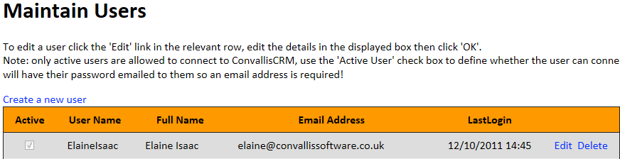 Maintain user details alternative way